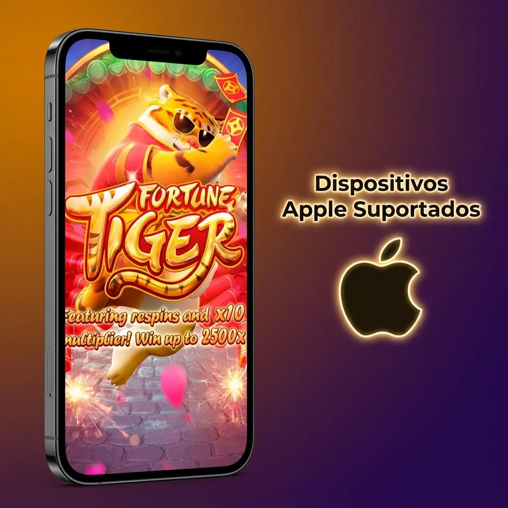 Dispositivos Apple compatíveis com Fortune Tiger: iPhones e iPads com iOS 12 ou superior testados com sucesso